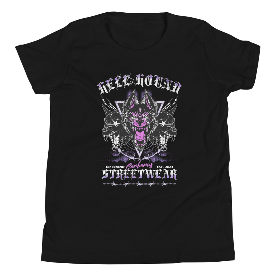 Cerberus Hell Hound Streetwear - Dark Aesthetic Youth Staple Tee