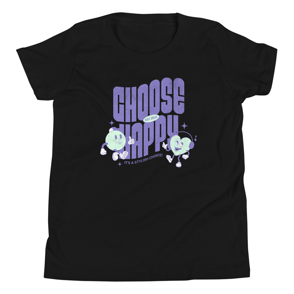 Choose Happy (2) Youth Staple Tee