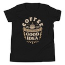 Coffee is always a good idea - Lightning Bolt Youth Staple Tee