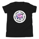 Colorful Fun Retro Style Coffee Quote Youth Staple Tee