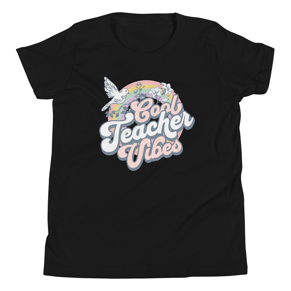Cool Teacher Vibes Youth Staple Tee