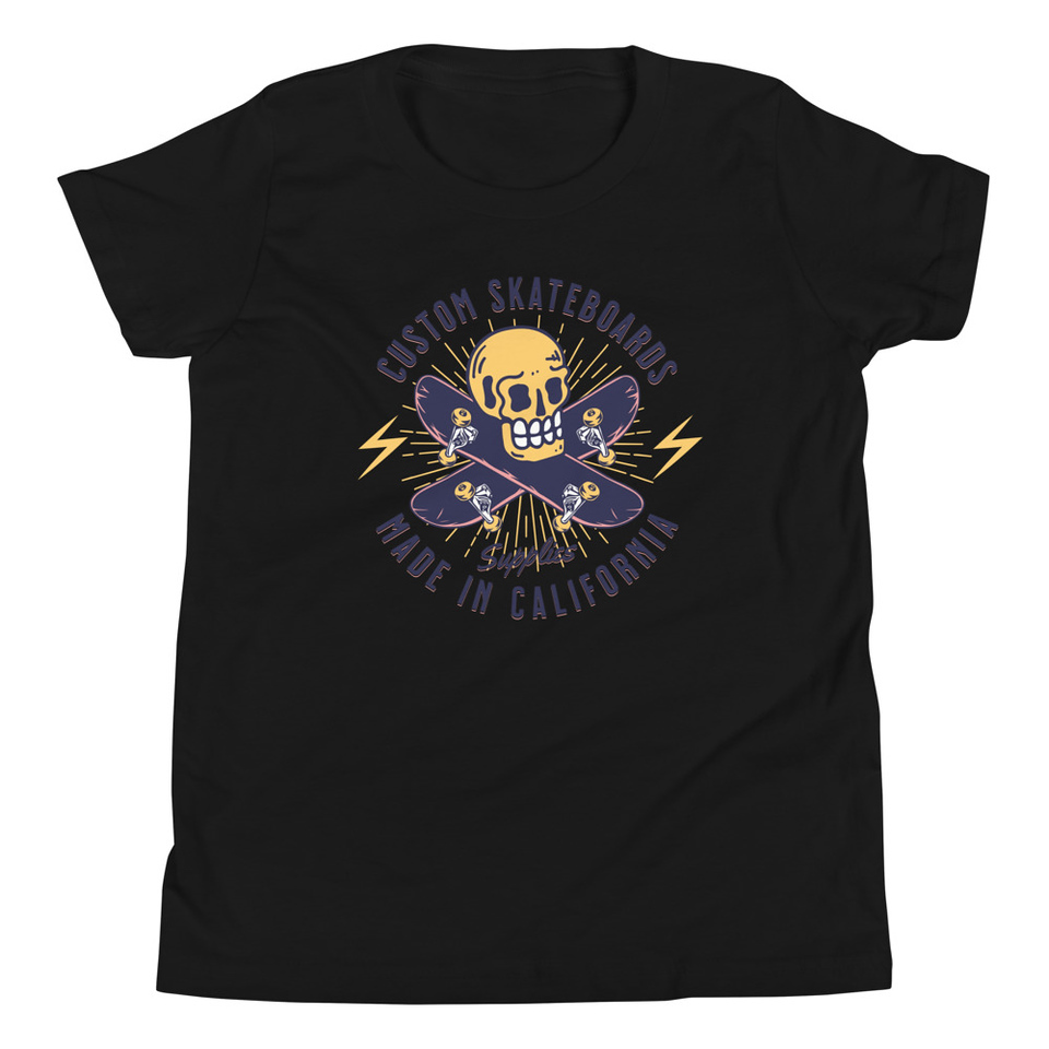 Custom Skateboards - Skull Youth Staple Tee