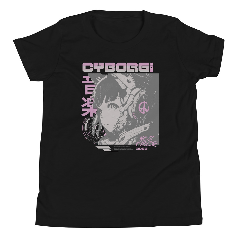 Cyborg - Y2k Style Youth Staple Tee
