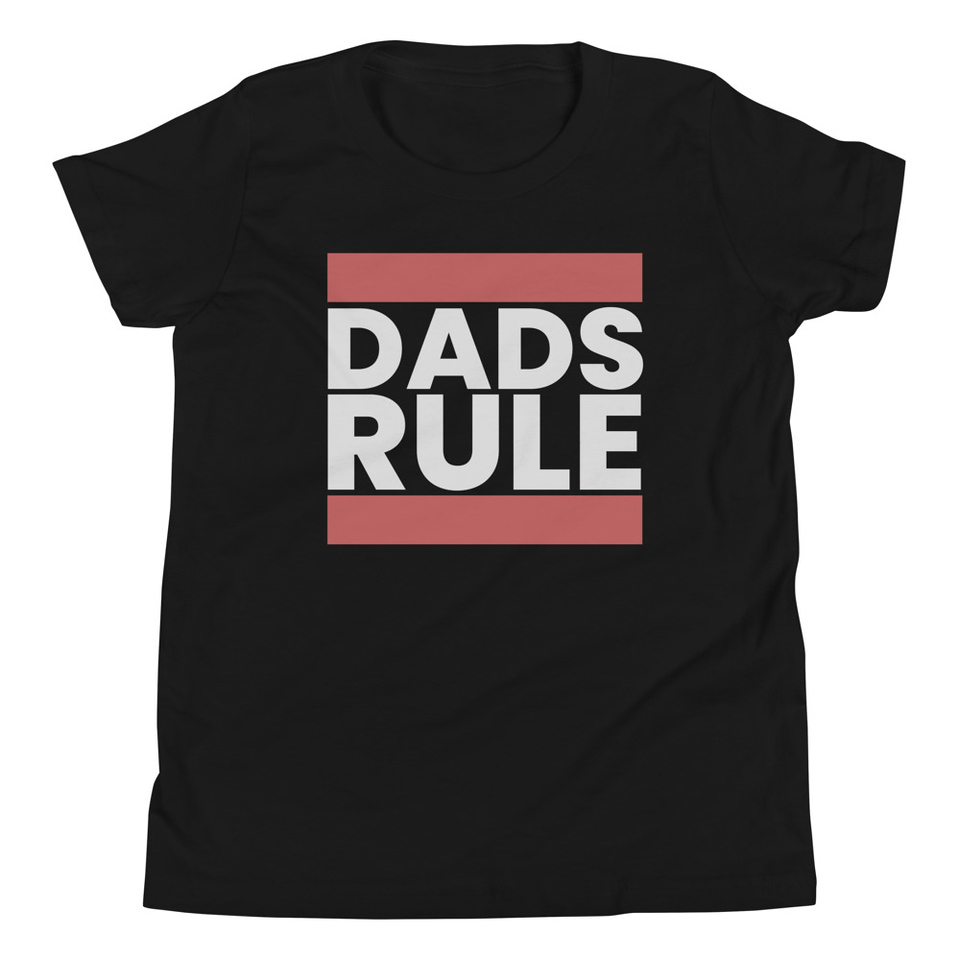 Dads Rule (1) Youth Staple Tee