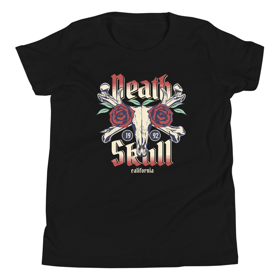 Death Skull - Flower Youth Staple Tee