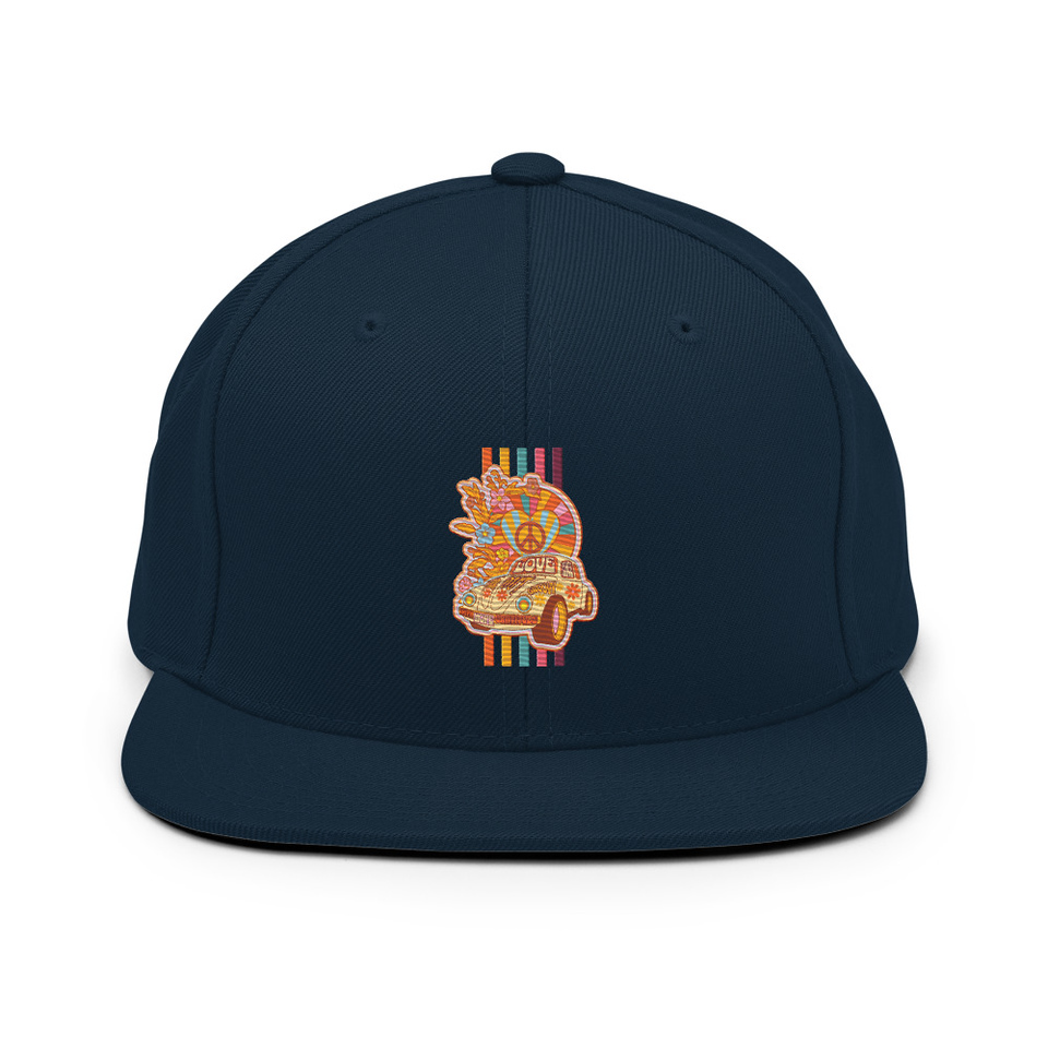60s flower power Classic Snapback