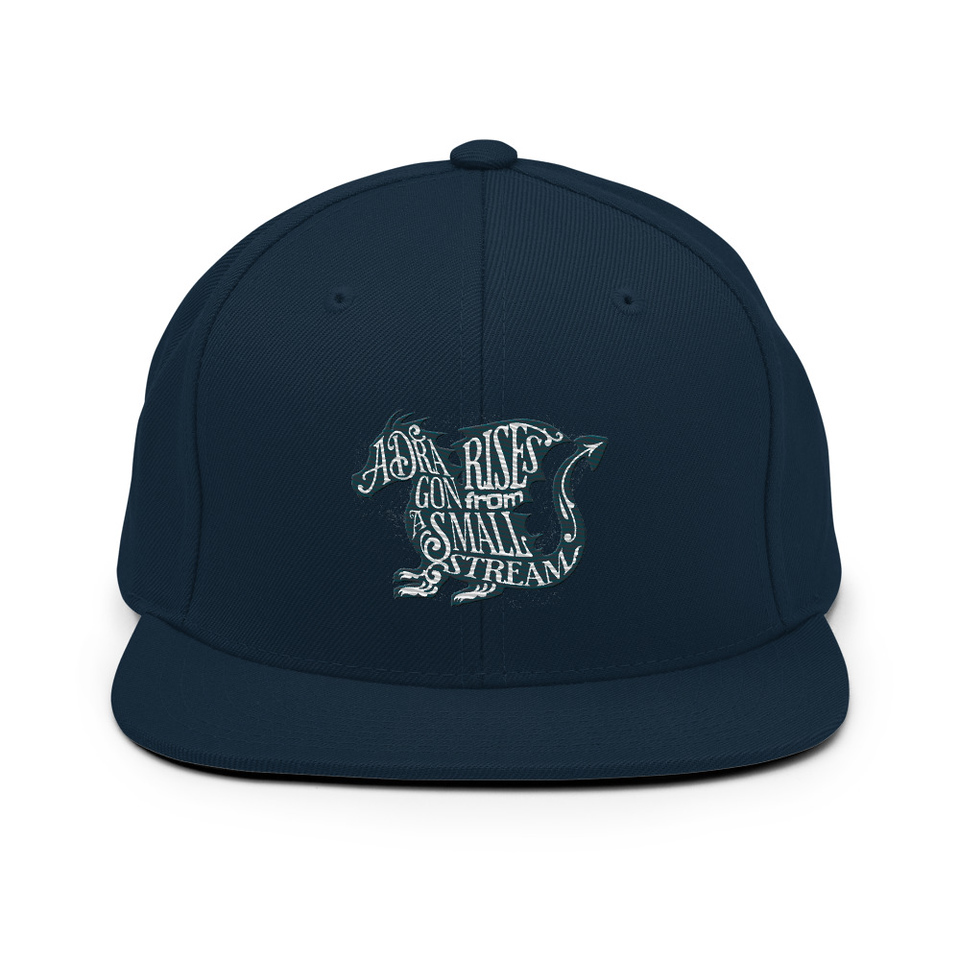 A Dragon Rises - Typographic Lettering Classic Snapback
