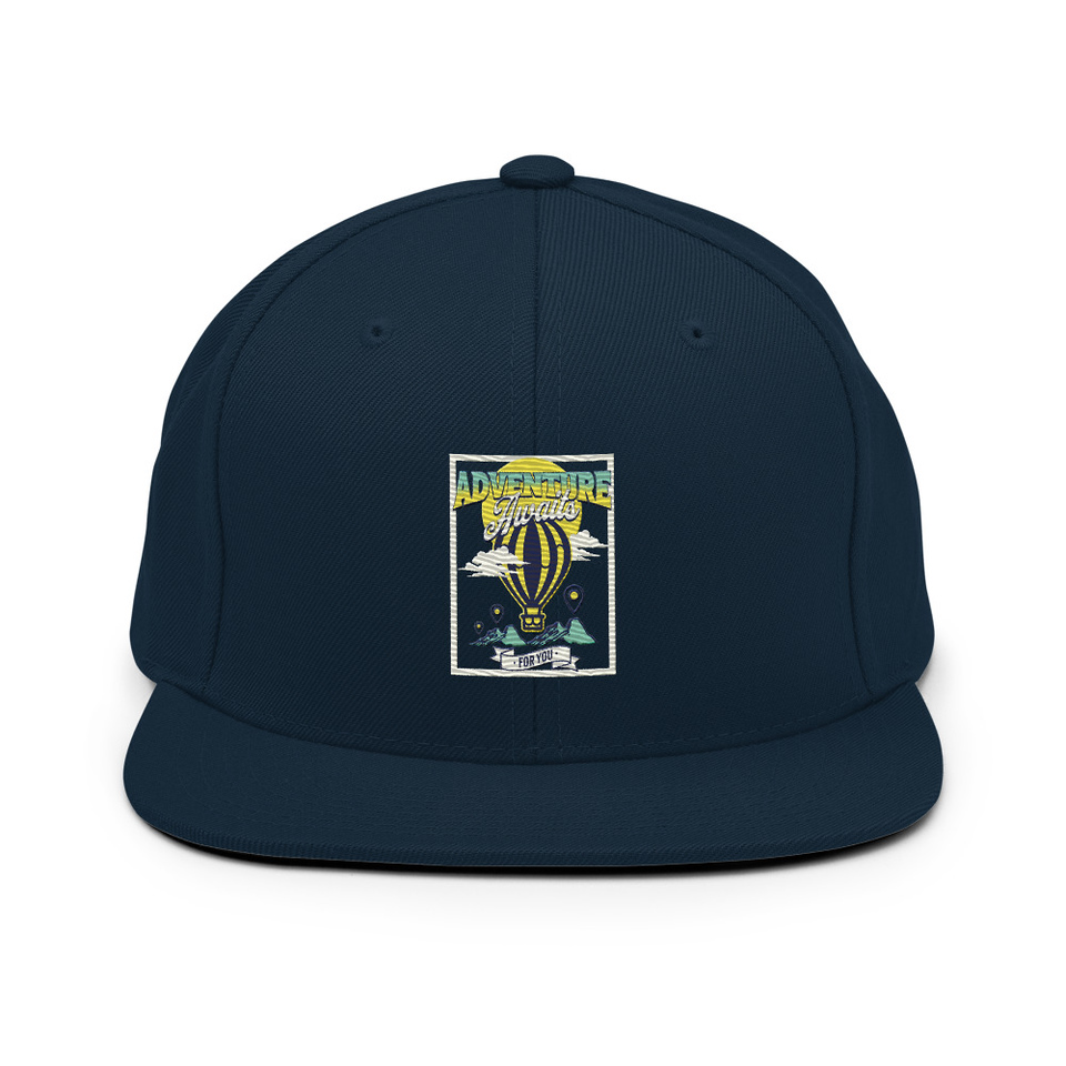 Adventure Awaits Classic Snapback