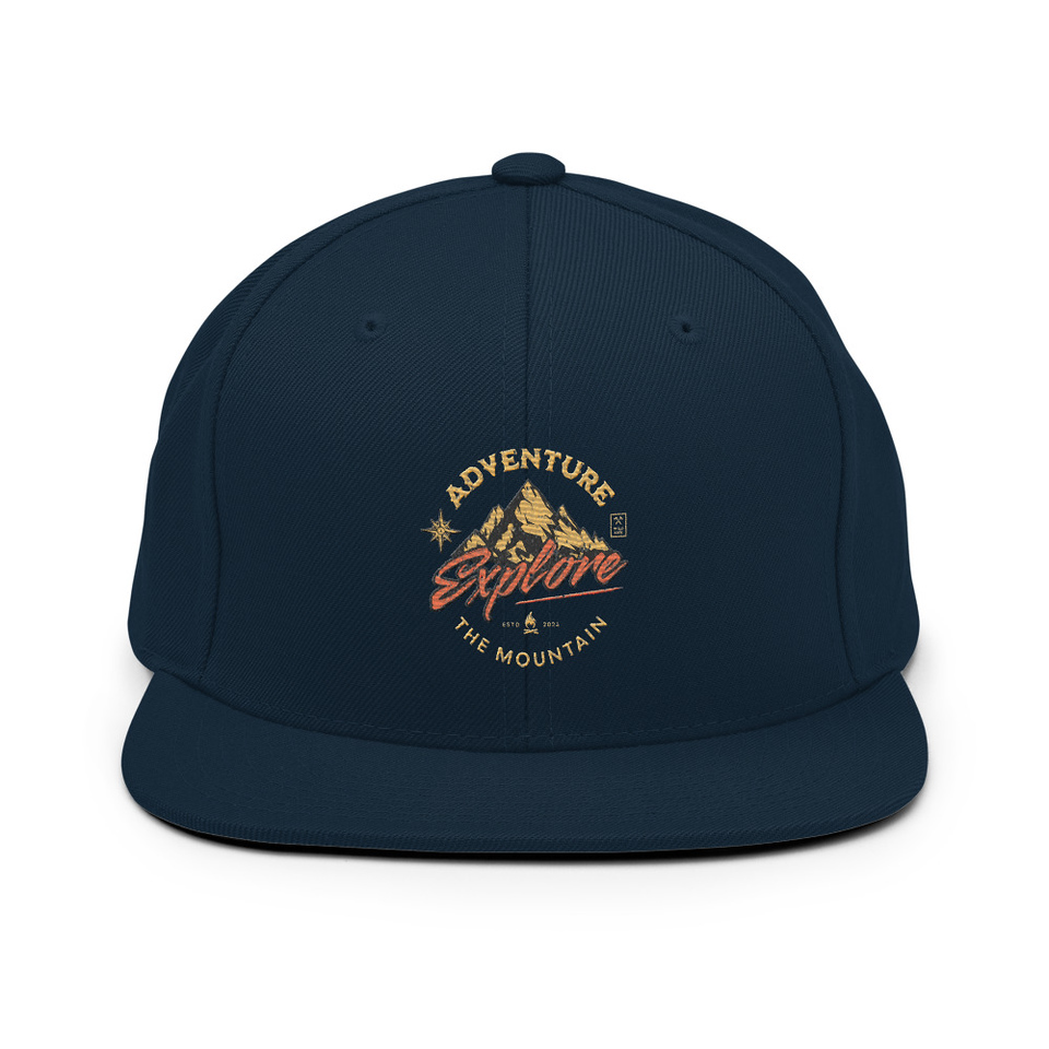 Adventure Explore The Mountain Classic Snapback