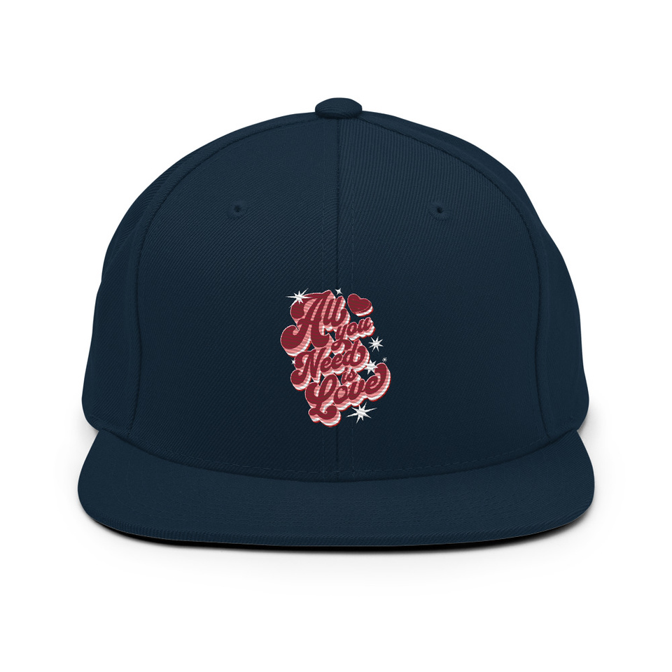All You Need is Love - Retro Valentines Day Classic Snapback