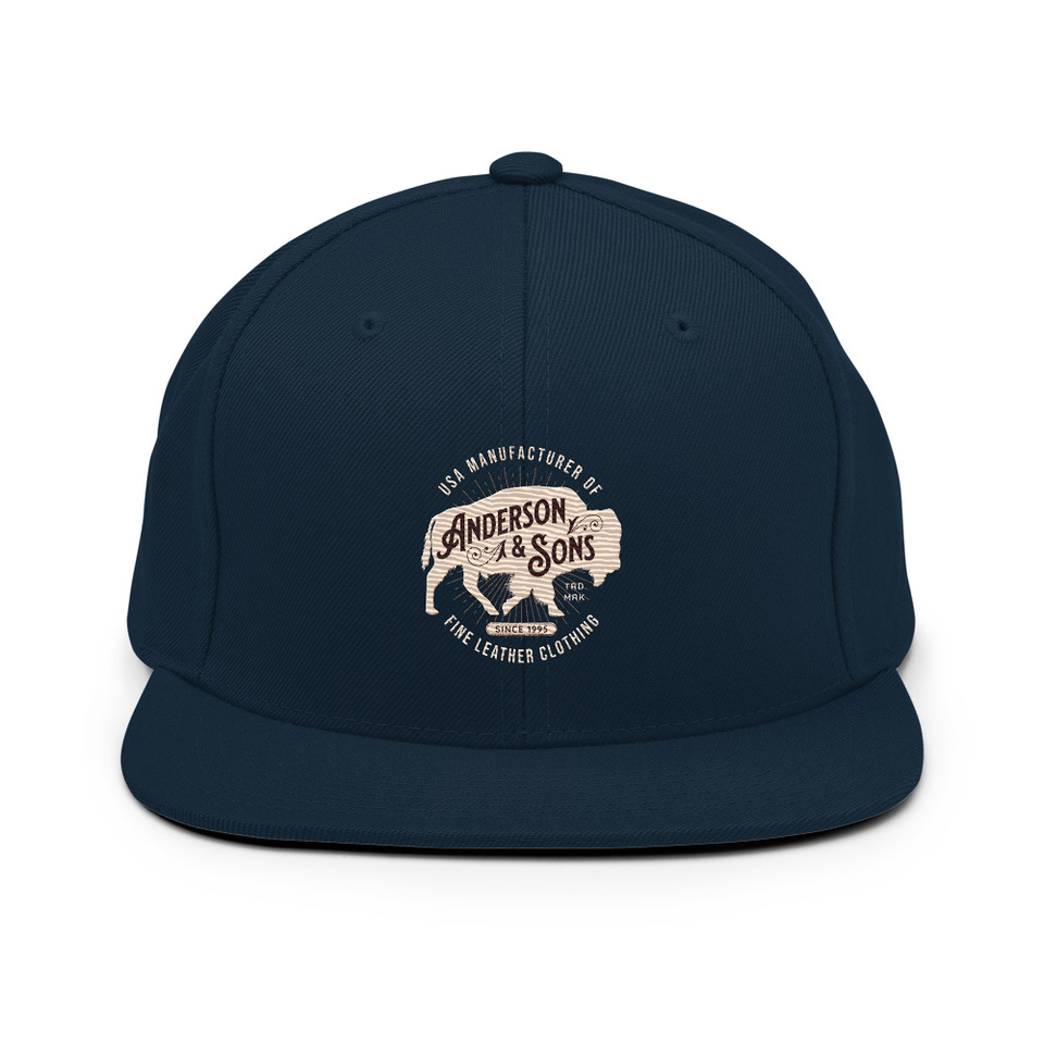 Anderson & Sons Leather Clothing - Buffalo Classic Snapback