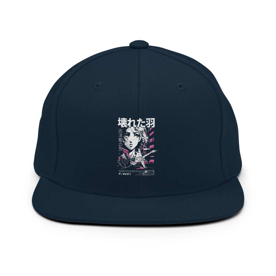 Anime Broken Wings - Neon Japanese Style Classic Snapback