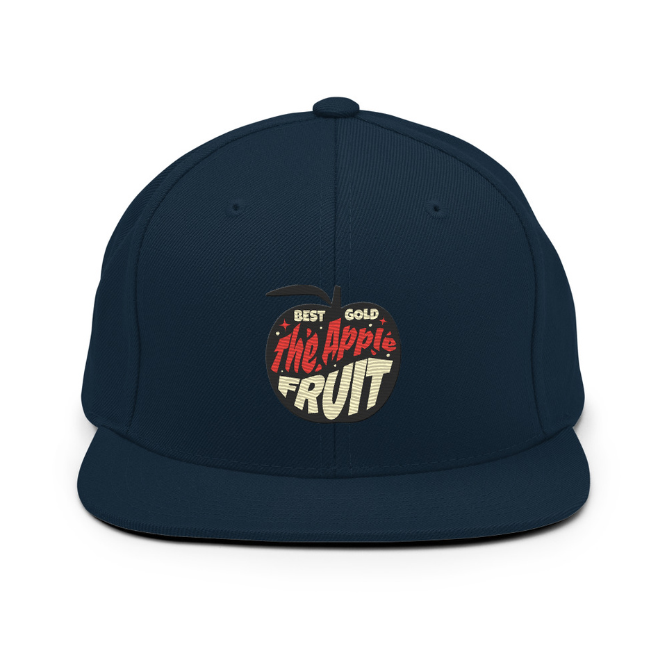 Apple Fruit - Typographic Lettering Classic Snapback