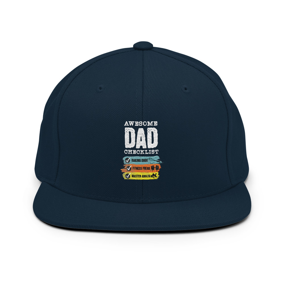 Awesome Dad Checklist Classic Snapback