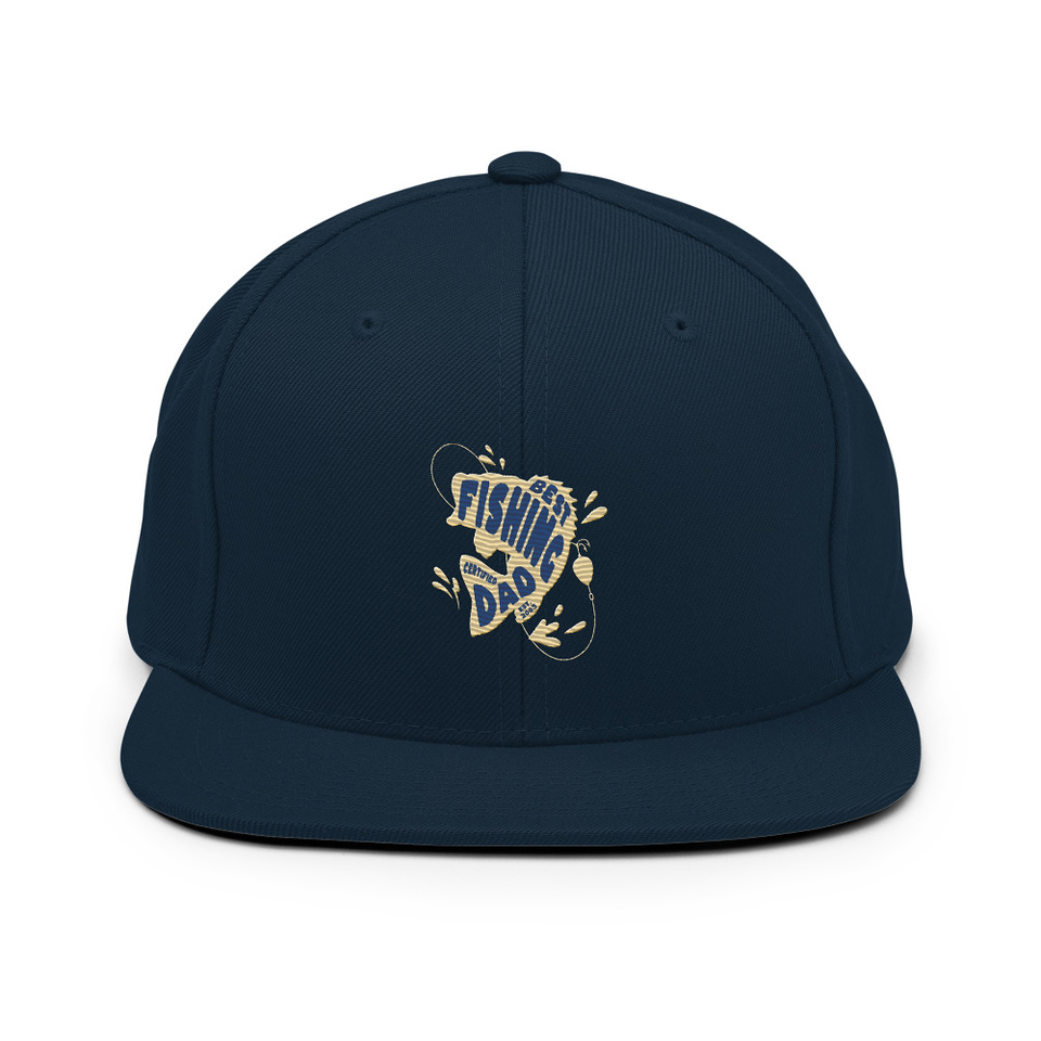 Best Fishing Dad - Typography Classic Snapback