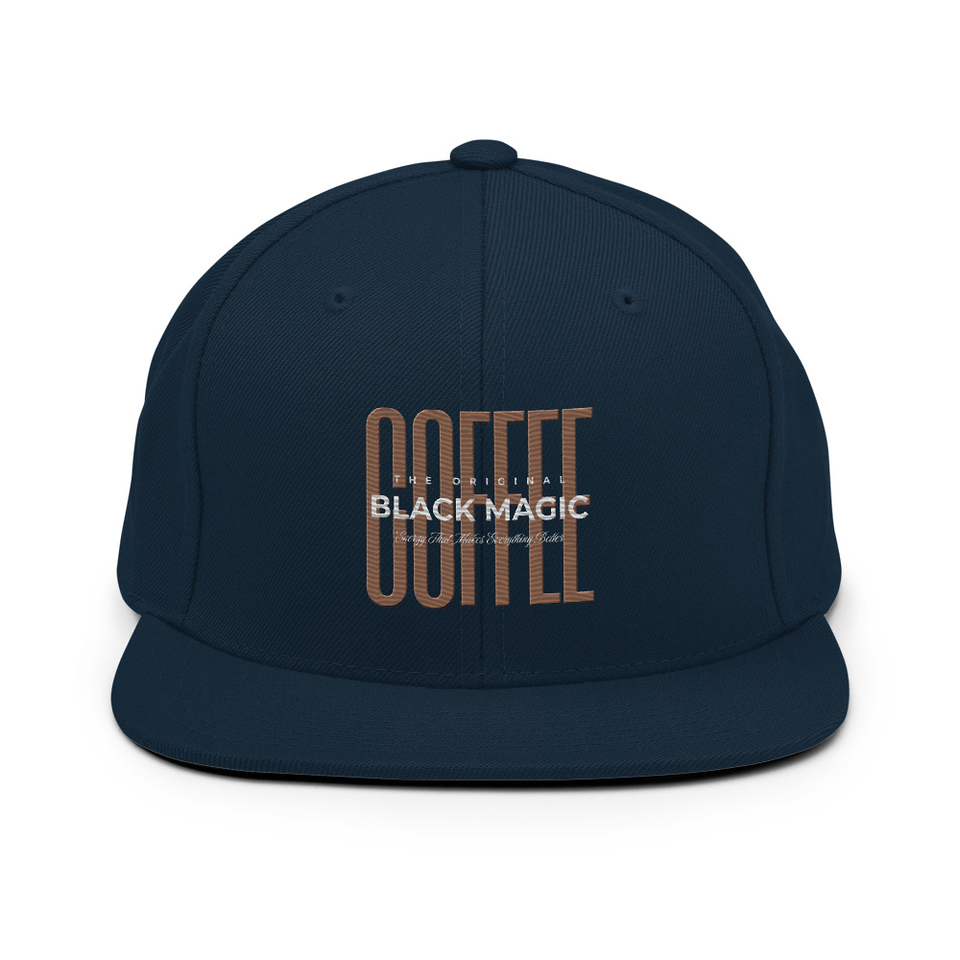 Black Magic - Minimal Modern Coffee Quote Classic Snapback