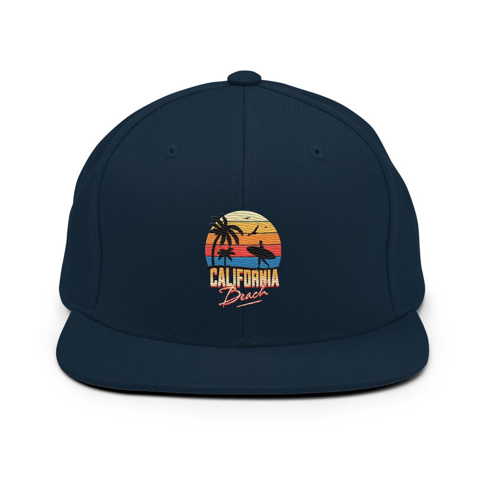 California Beach - Retro Surf Classic Snapback