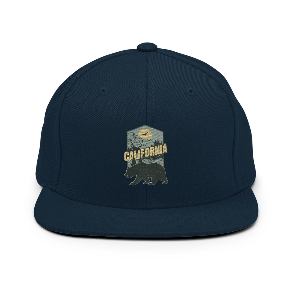 California Bear - Outdoors Wilderness Camping Hiking Classic Snapback