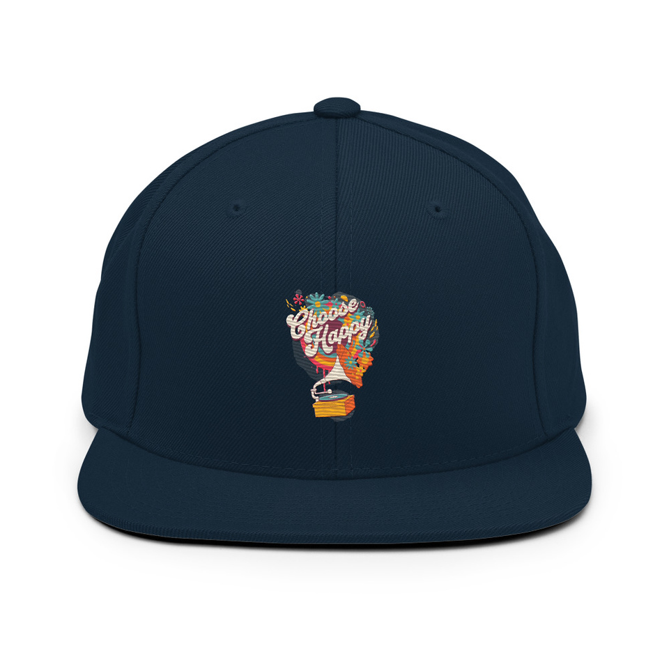 Choose Happy - Retro Music Classic Snapback