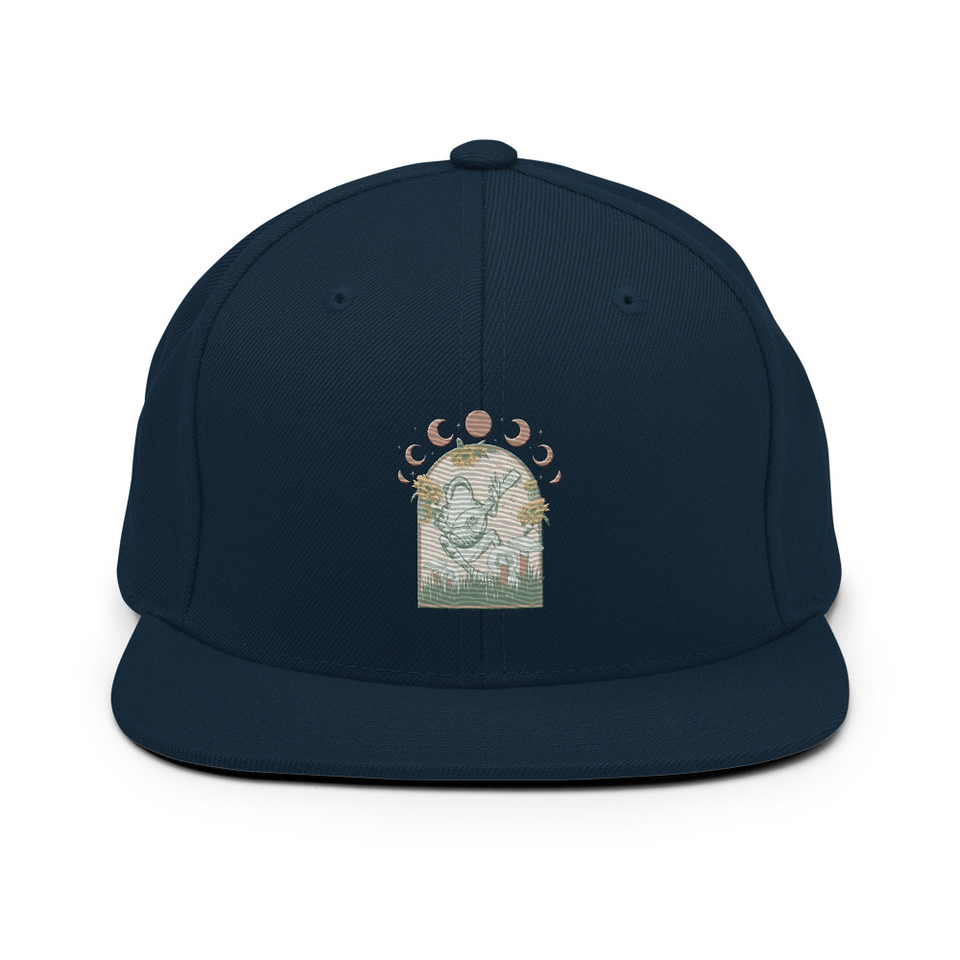 Cottagecore Frog Botanical Classic Snapback