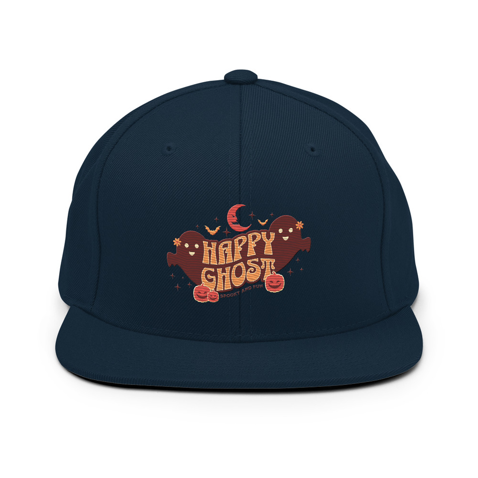 Cute Happy Ghost Classic Snapback