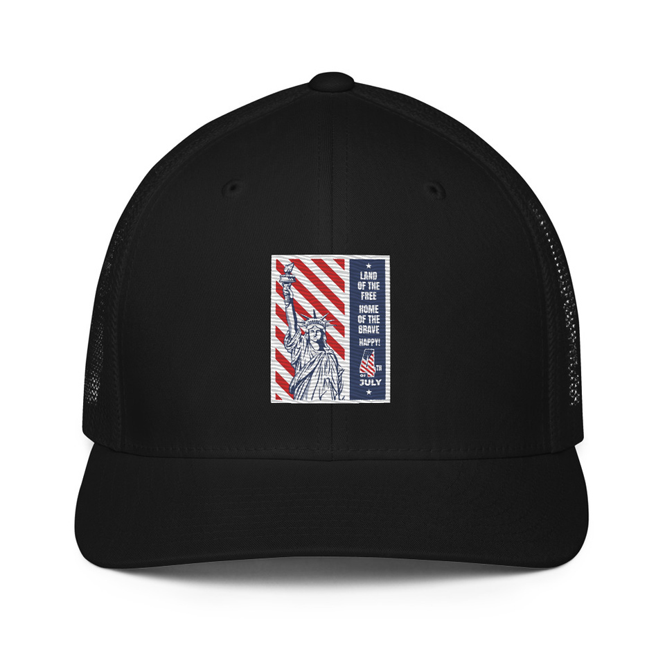 4th of July Closed-Back Trucker Cap
