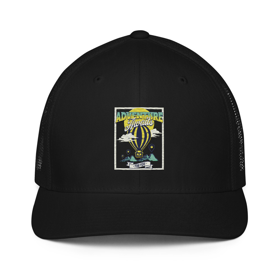 Adventure Awaits Closed-Back Trucker Cap