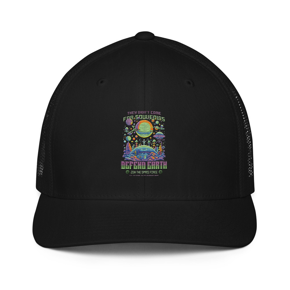 Alien Invasion Closed-Back Trucker Cap