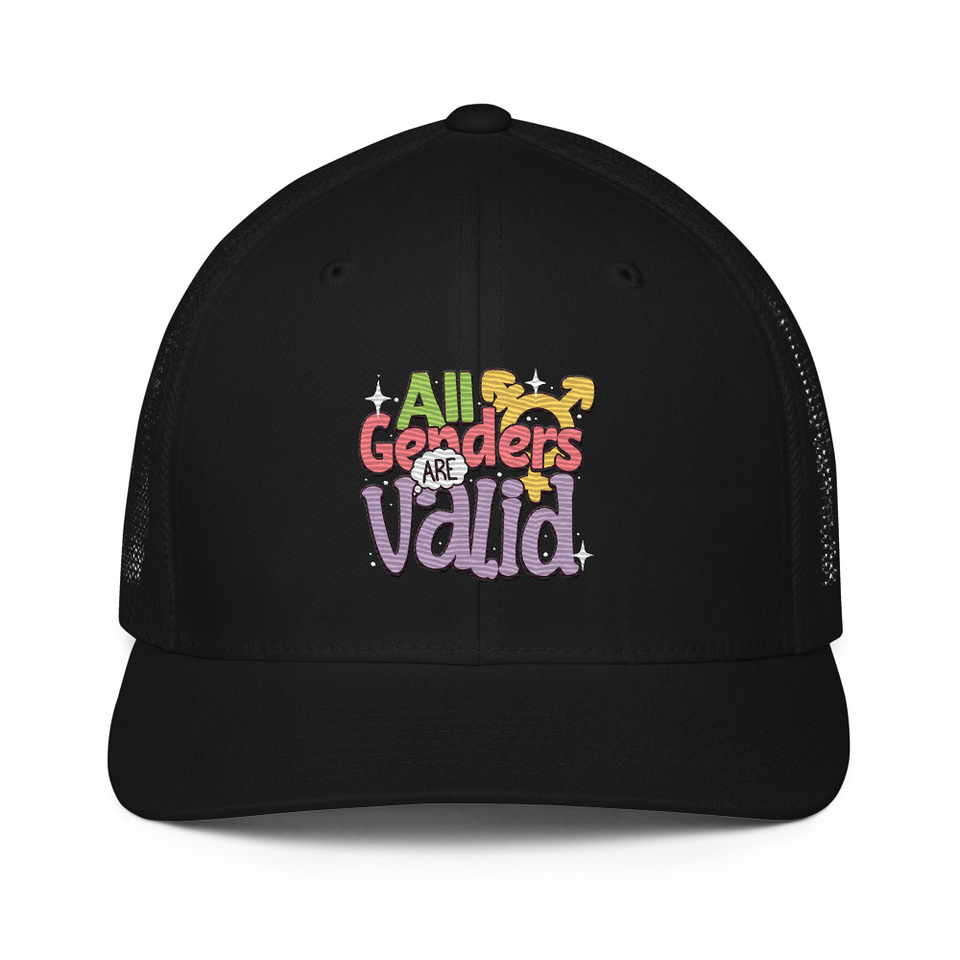 All Genders are Valid Closed-Back Trucker Cap