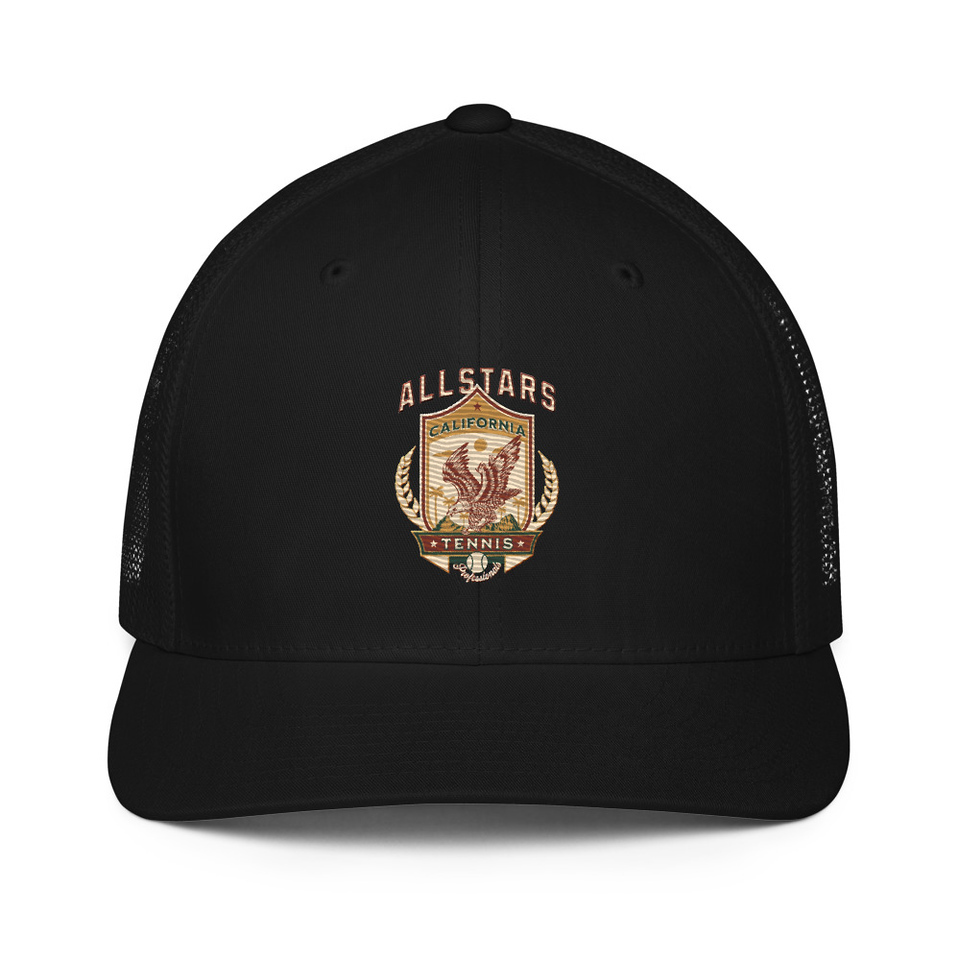 All Stars Tennis - Eagle Badge Closed-Back Trucker Cap