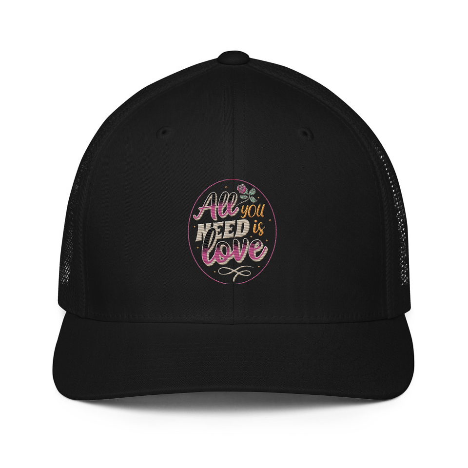 All you Need is Love - Valentines Day Closed-Back Trucker Cap
