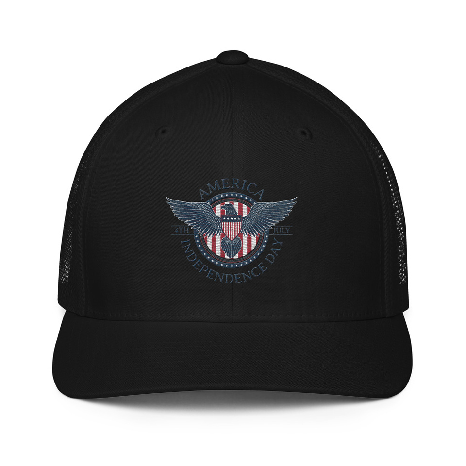American Eagle Badge Closed-Back Trucker Cap