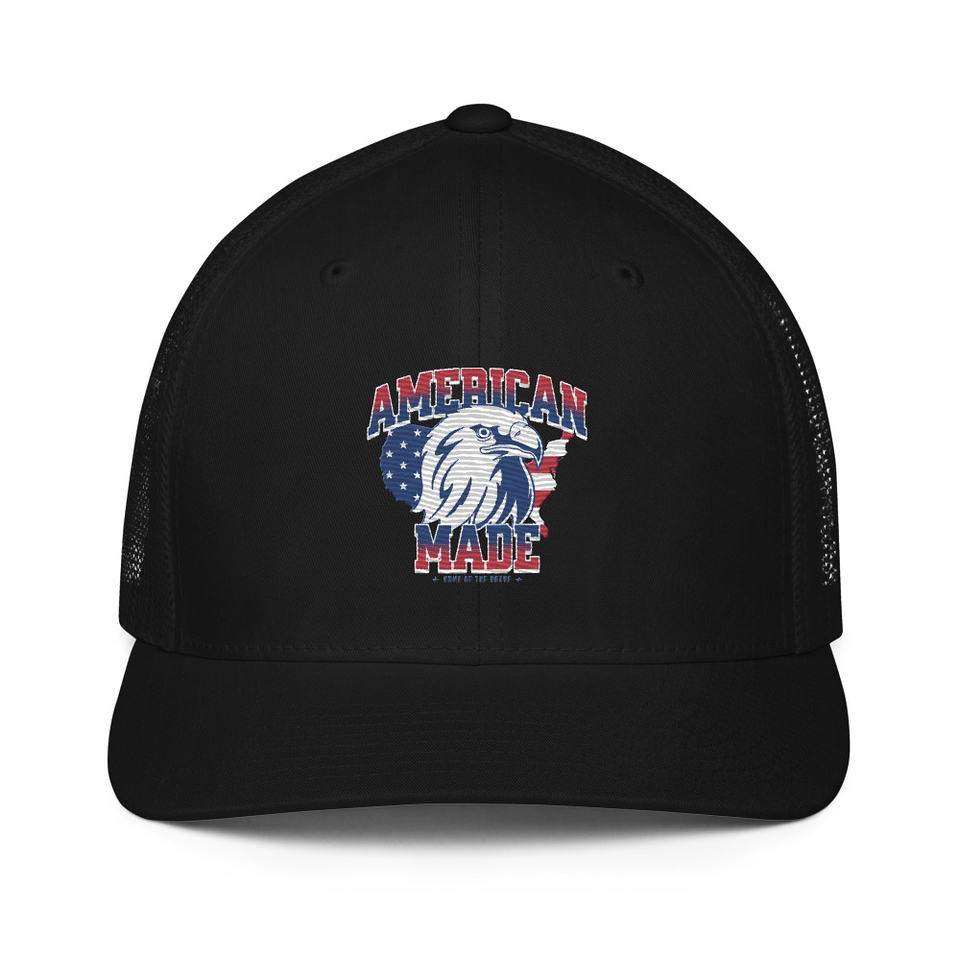 American Made Closed-Back Trucker Cap