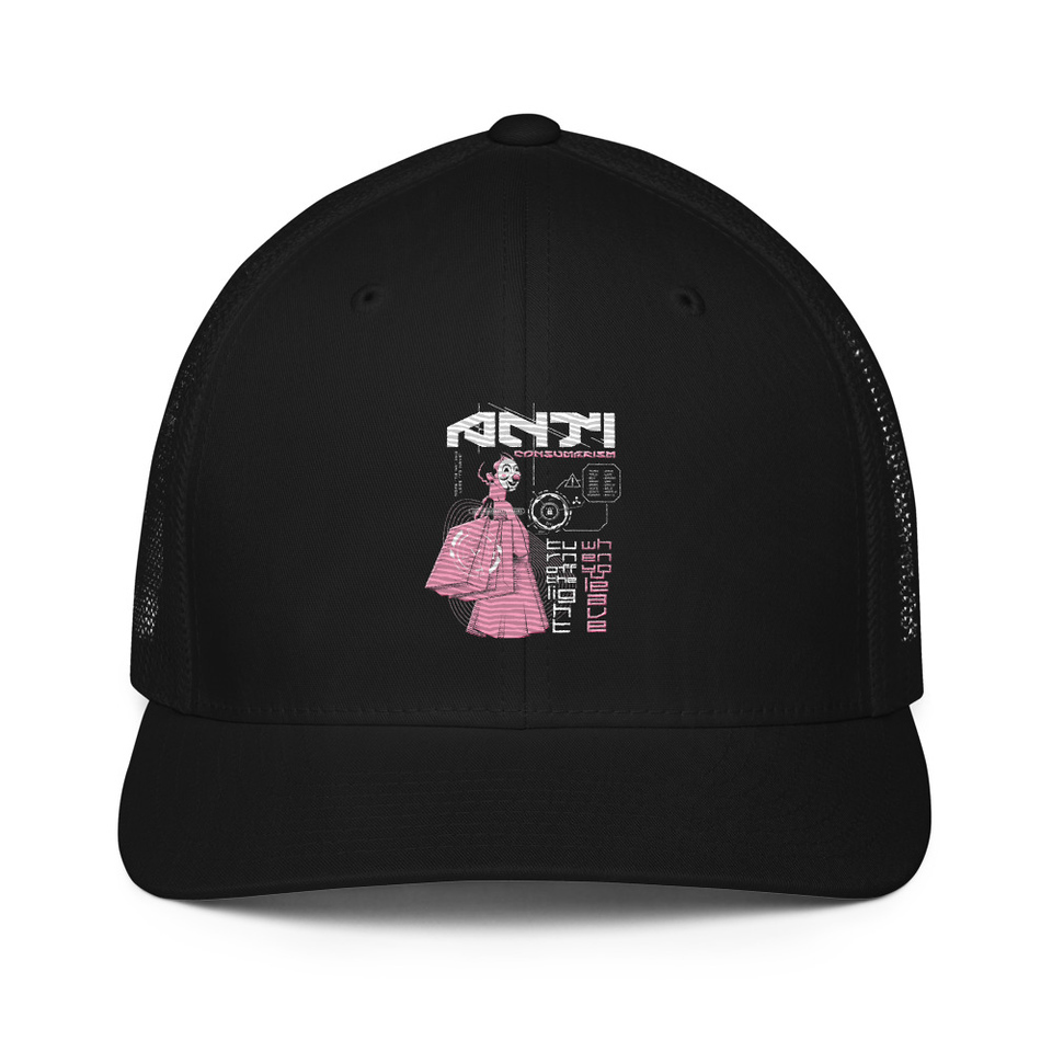 Anti Consumerism - Futuristic Closed-Back Trucker Cap