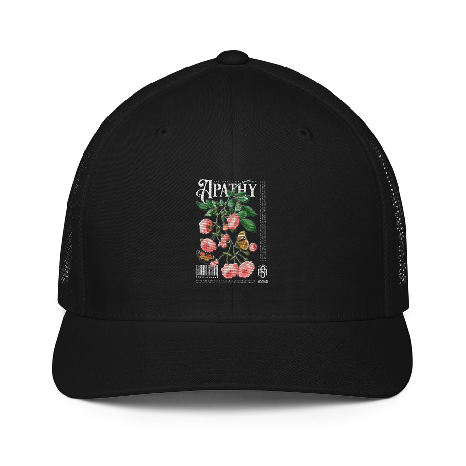 Apathy Closed-Back Trucker Cap