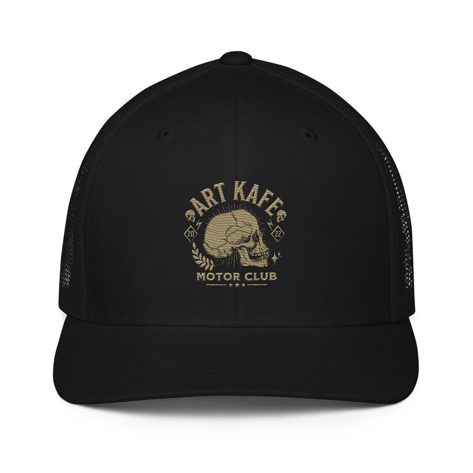 Art Kafe Motor Club Closed-Back Trucker Cap