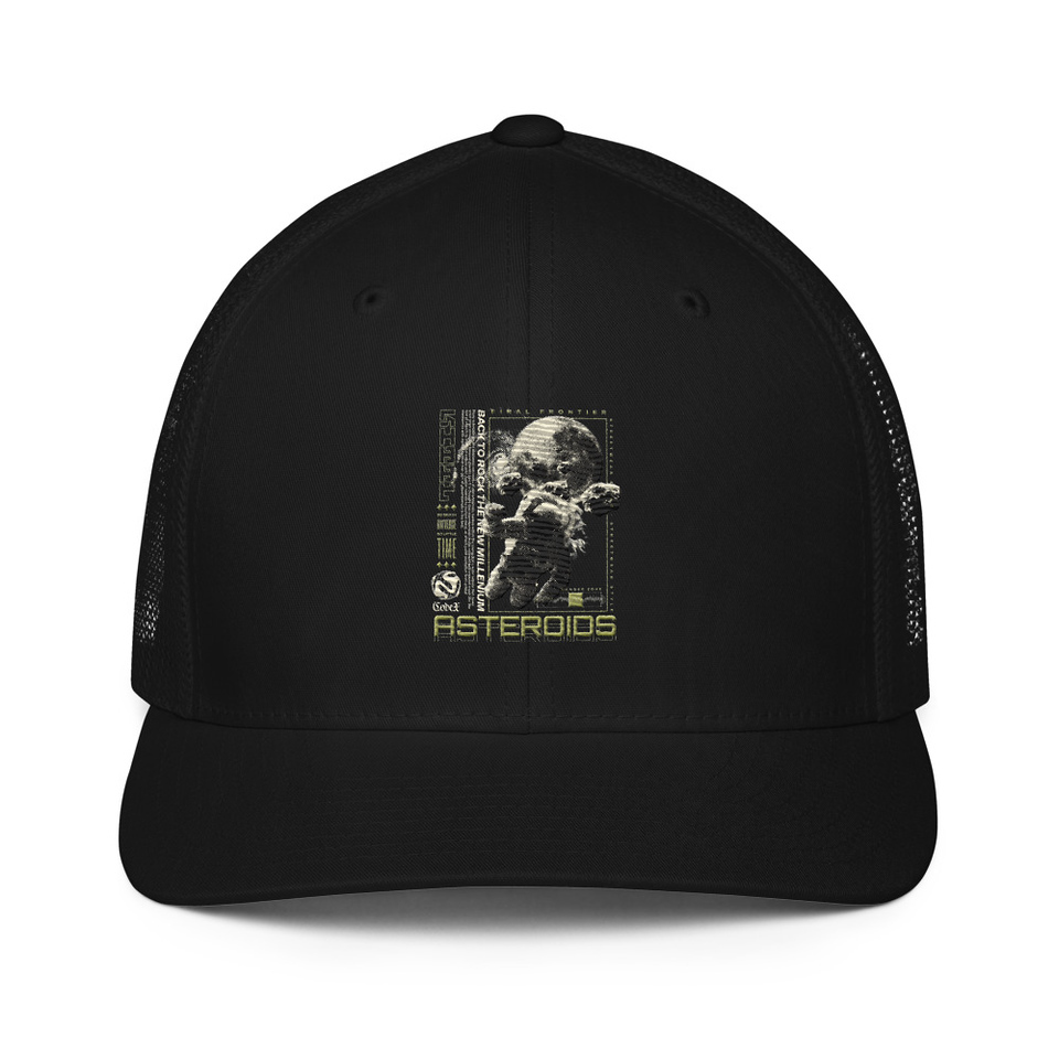 Asteroids Closed-Back Trucker Cap