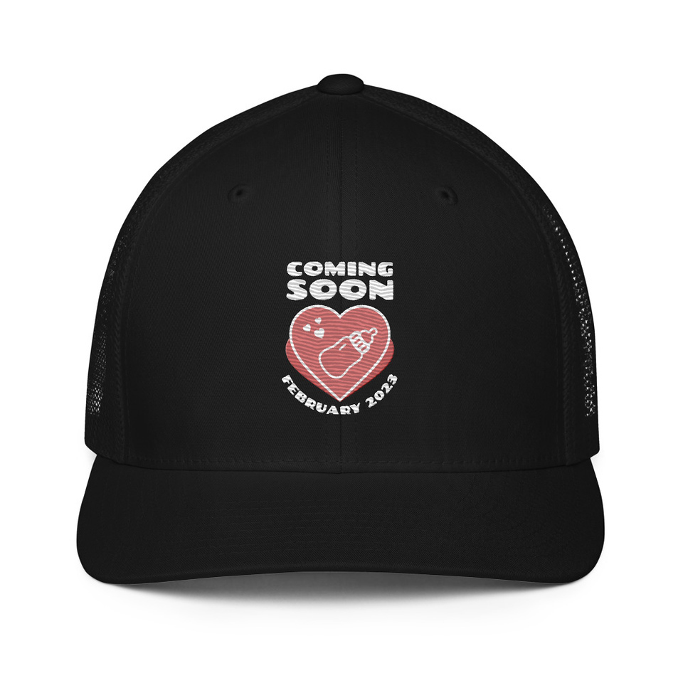 Baby Announcement - Feeding Bottle Closed-Back Trucker Cap