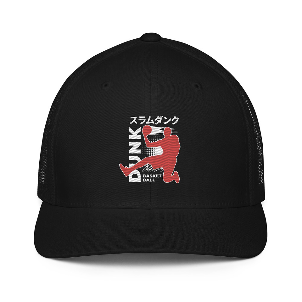 Basketball Dunk Closed-Back Trucker Cap
