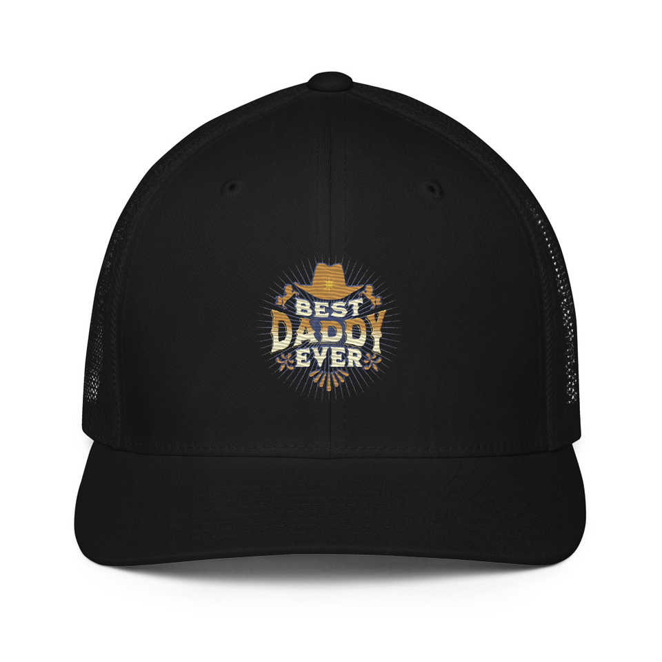 Best Daddy Ever - Cowboy Hat Closed-Back Trucker Cap