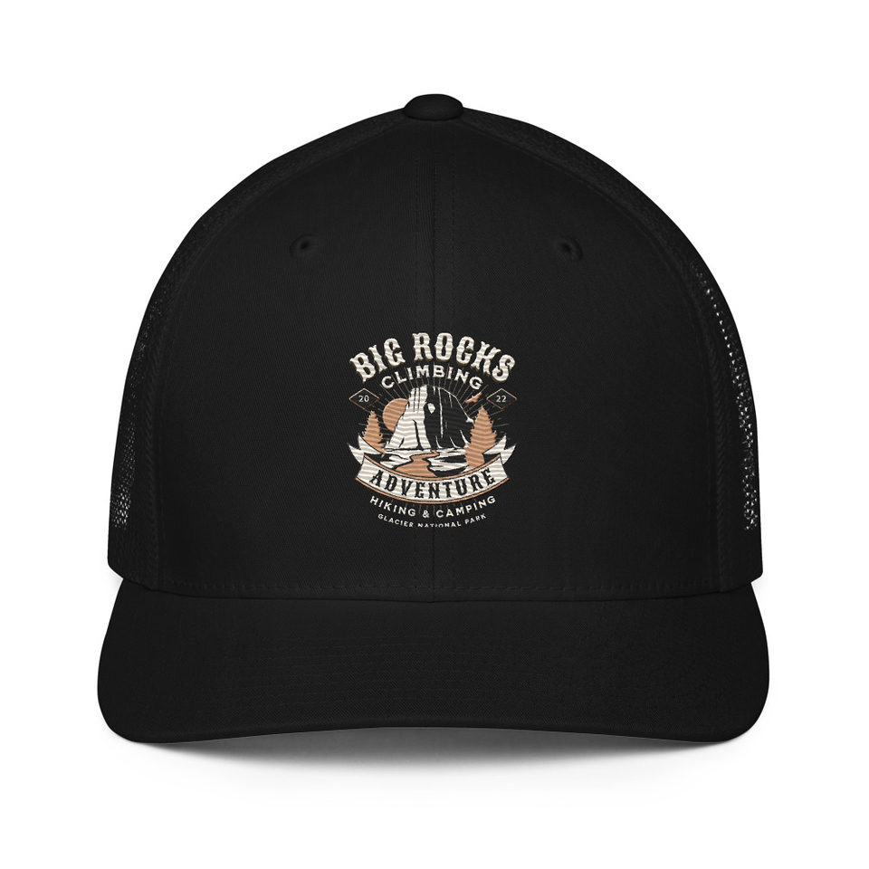 Big Rocks Climbing - Outdoor Adventure Closed-Back Trucker Cap