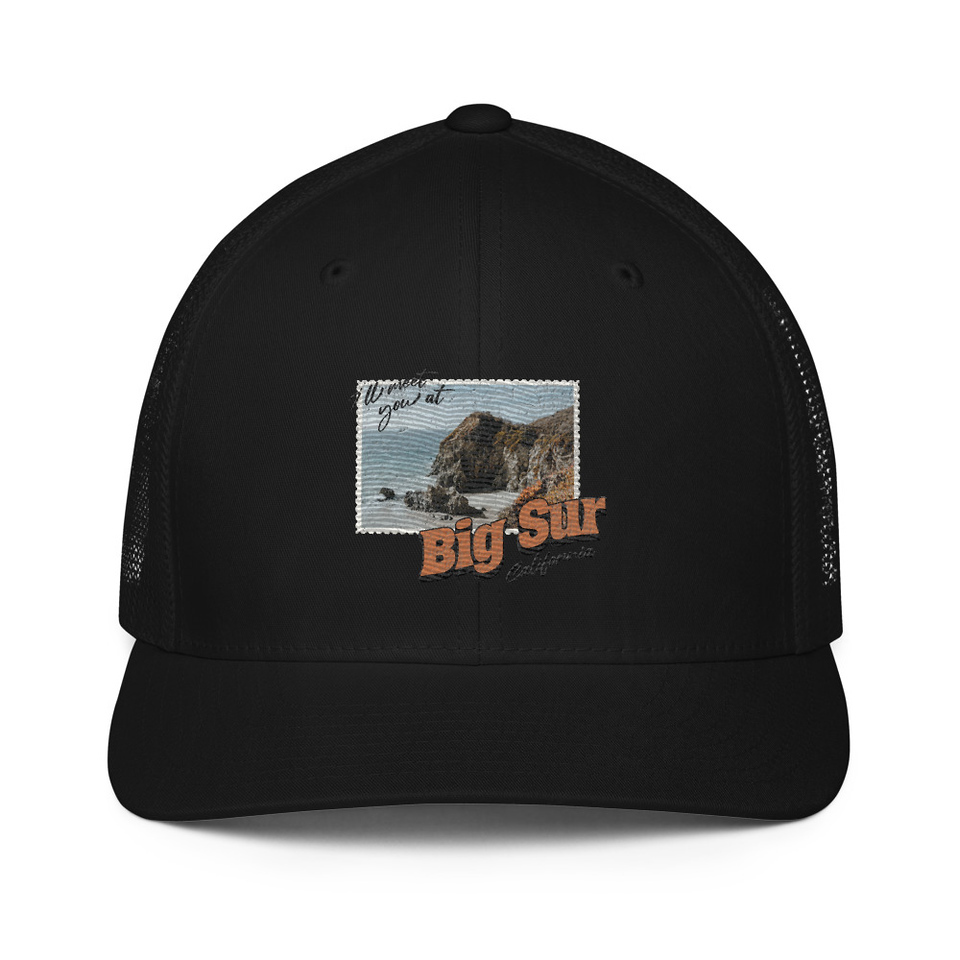 Big Sur, Cali Closed-Back Trucker Cap