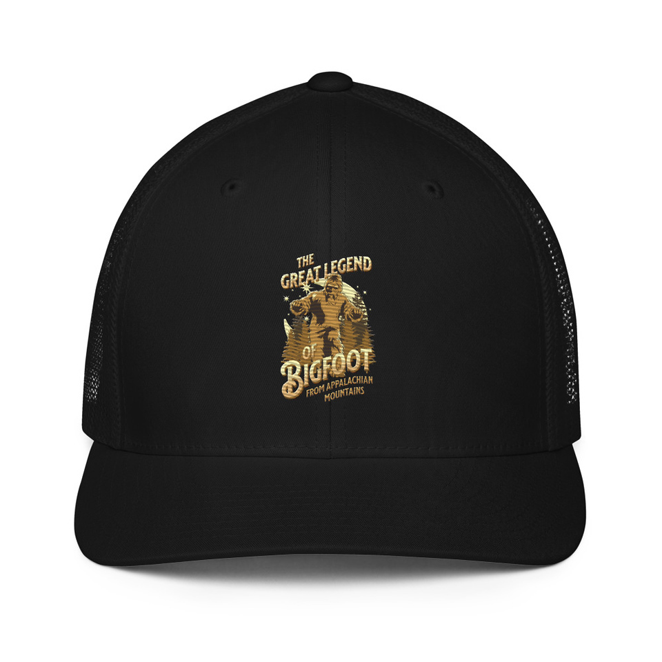 Bigfoot Legend  - Appalachian Forest Closed-Back Trucker Cap