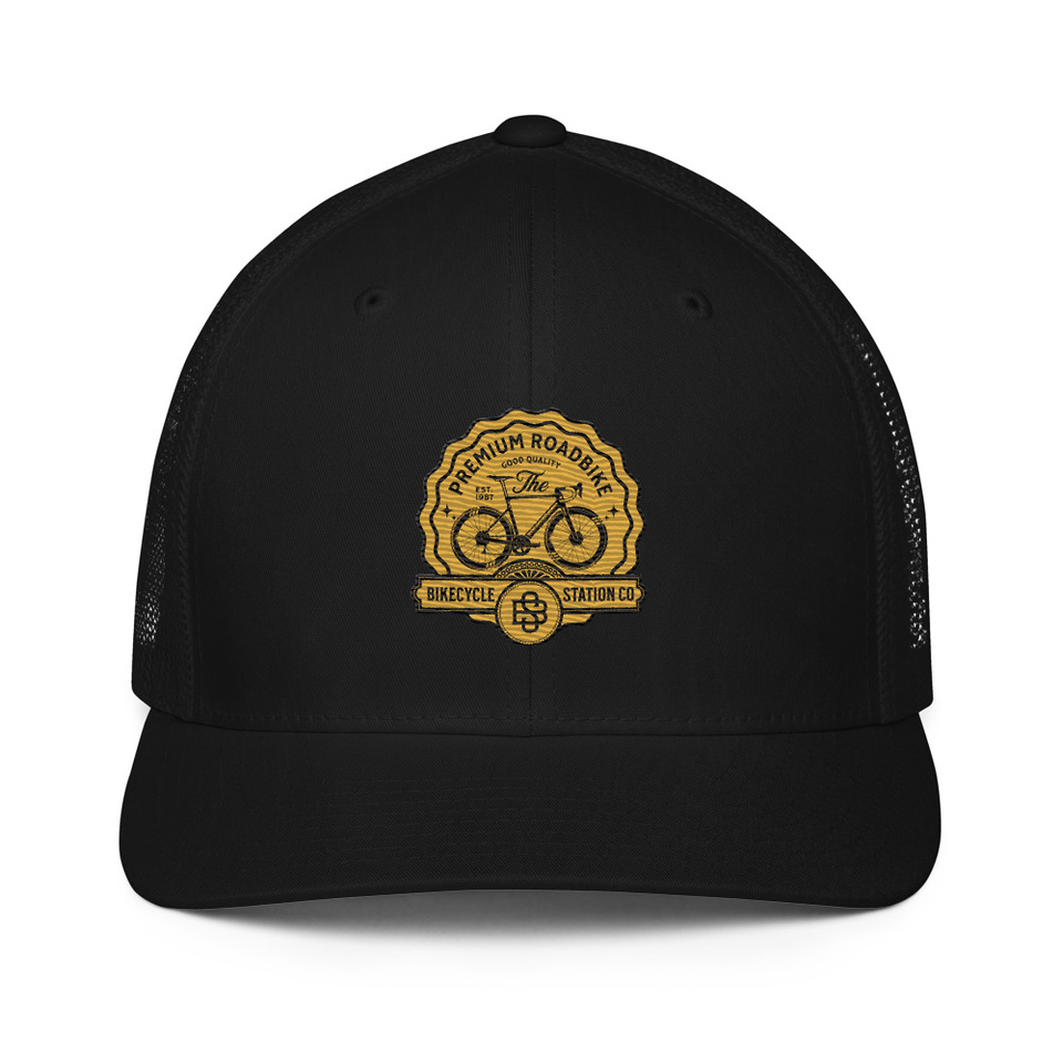 Bikecycle Station Co. - Sports Closed-Back Trucker Cap