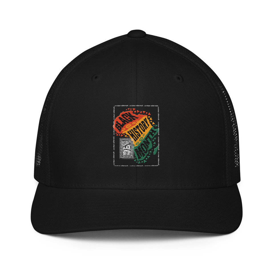 Black History Month - Tribal History Closed-Back Trucker Cap