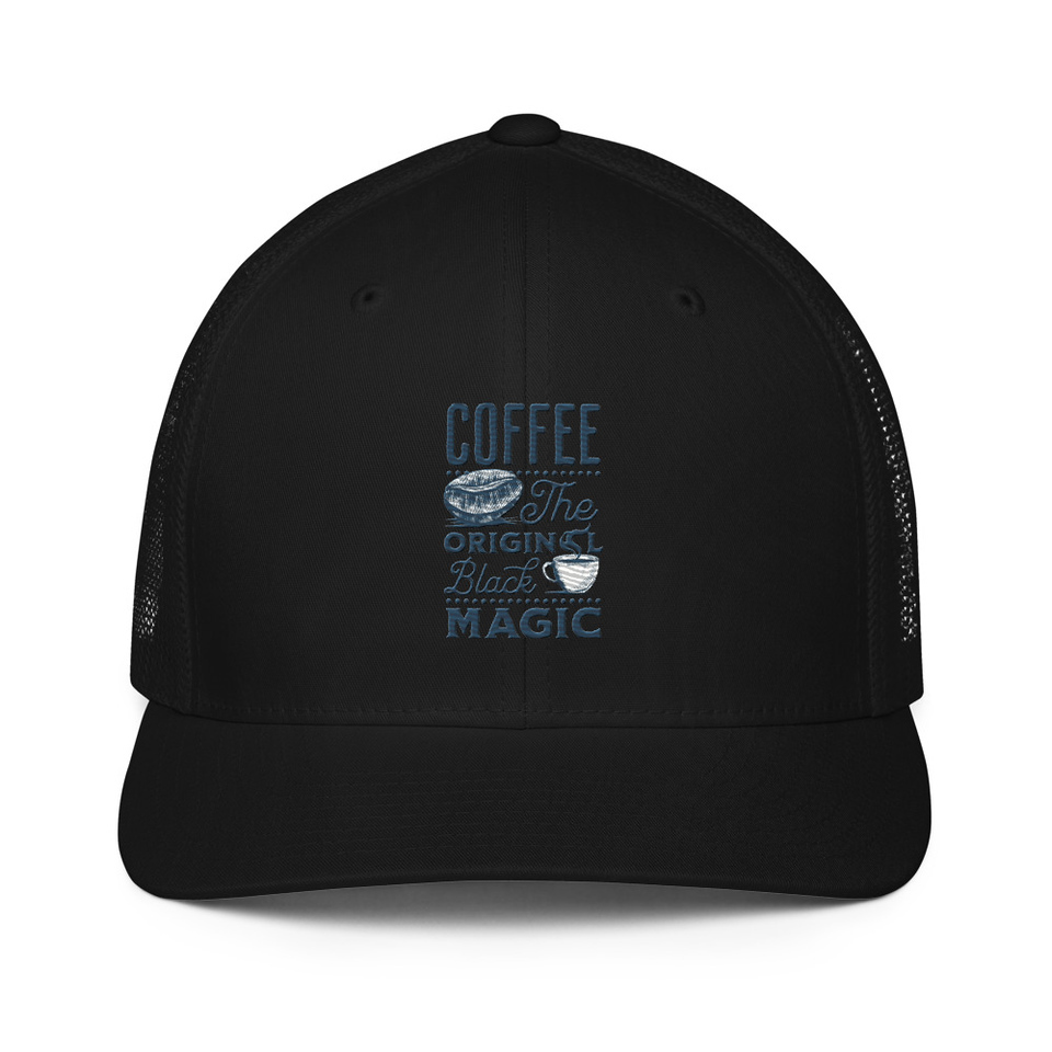 Black Magic Coffee - Simple Cup Closed-Back Trucker Cap