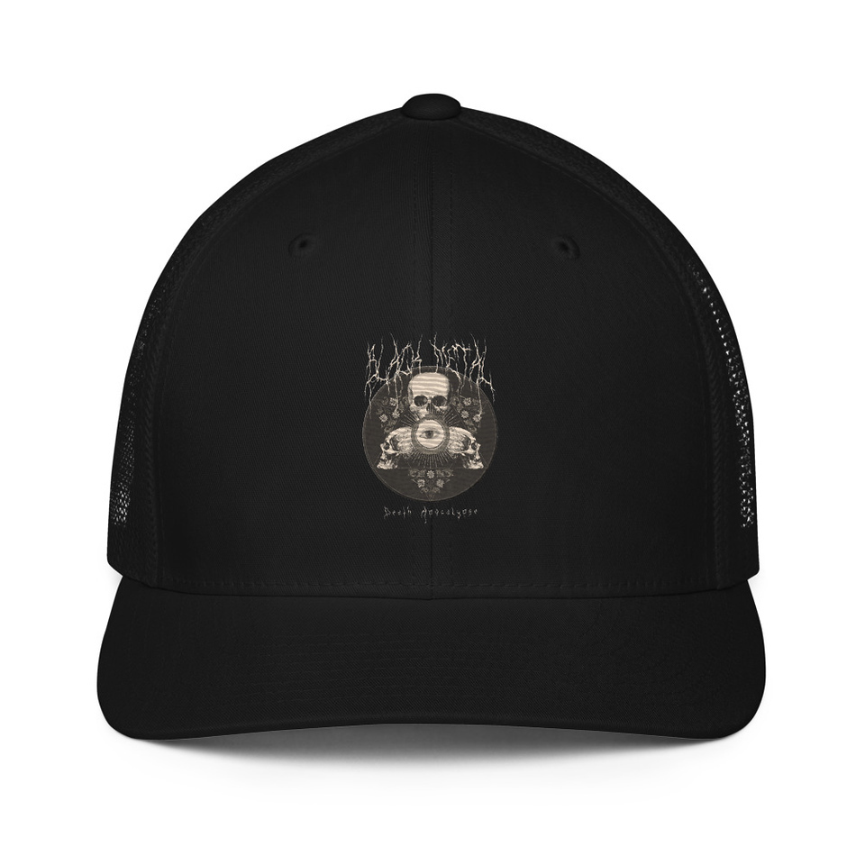 Black Metal - Hardcore skull theme design Closed-Back Trucker Cap