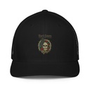 Black Raven Tattoo - Skull & Thorns Closed-Back Trucker Cap