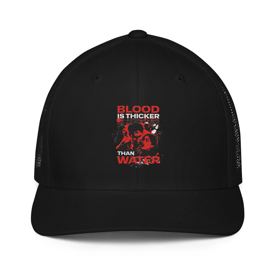 Blood is Thicker than Water Closed-Back Trucker Cap