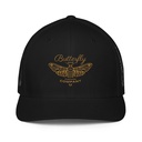 Blue Butterfly - Minimal Closed-Back Trucker Cap